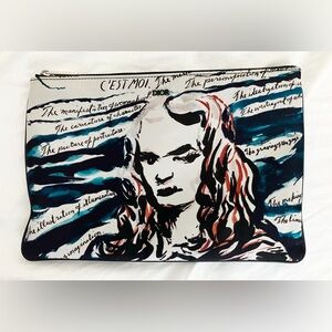 Authentic Dior x Raymond Pettibon Clutch